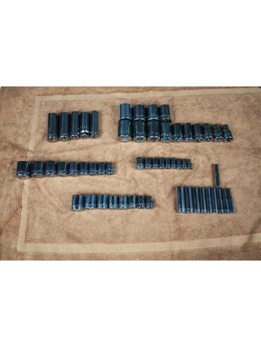 Craftsman USA 55 Pc Shallow & Deep Socket Set G-G1-G2-GK 6&12 Point SAE